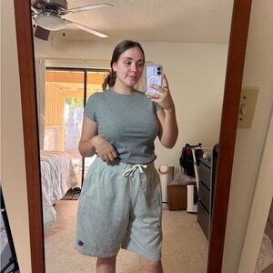 Champion Gray Drawstring Shorts